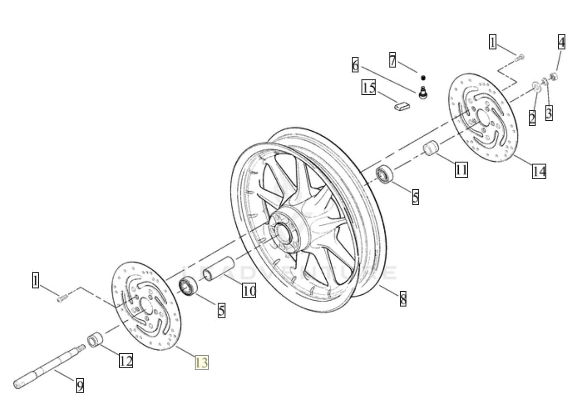 Harley-Davidson Left Front Brake Disc 44156-00 (00-07 Touring)