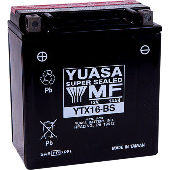 Yuasa AGM Battery - YTX16-BS - .78 L