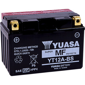 Yuasa AGM Battery - YT12A-BS - .49 L