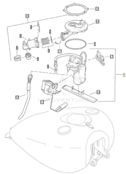 Harley-Davidson Fuel Pump Assembly 62908-08 (08 and Up Touring)