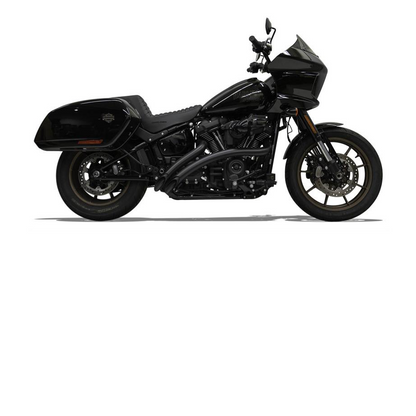 Bassani Sweeper Radius Pipes - Black (18-24 Softail) (Non-CA Compliant)