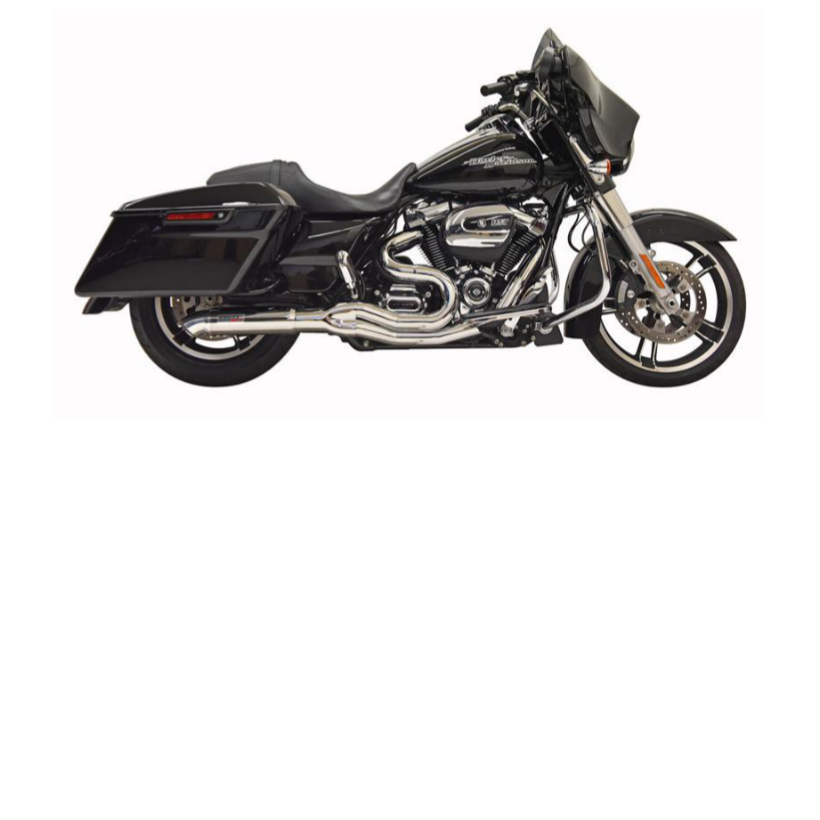 Bassani Mid Length Hot Rod Turn Out - Chrome (17-25 Touring) (Non-CA Compliant)