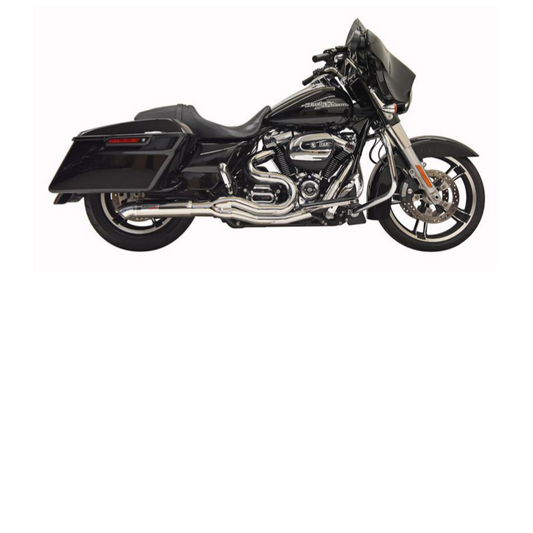 Bassani Mid Length Hot Rod Turn Out - Chrome (17-25 Touring) (Non-CA Compliant)