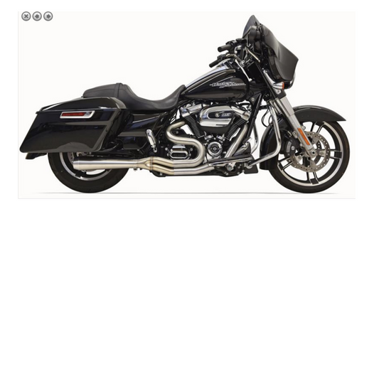 Bassani Road Rage III Mid Length Megaphone Muffler - Stainless (17-25 Bagger) (Non-CA Compliant)