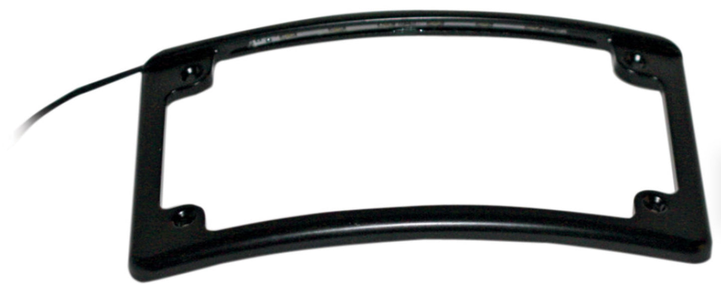 Custom Dynamics Radius LED License Plate Frame - Black