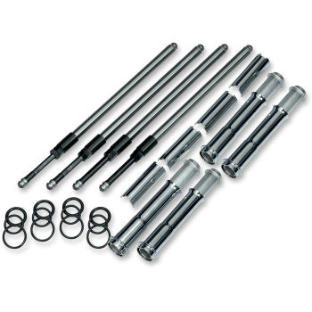 S&S Cycle Quickee Adjustable Pushrod Kit - Chrome (M8)