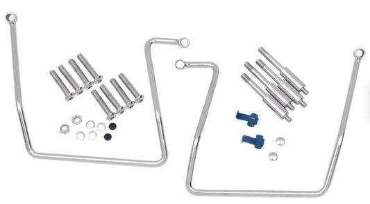Saddlebag Support Brackets - Chrome (91-17 Dyna)