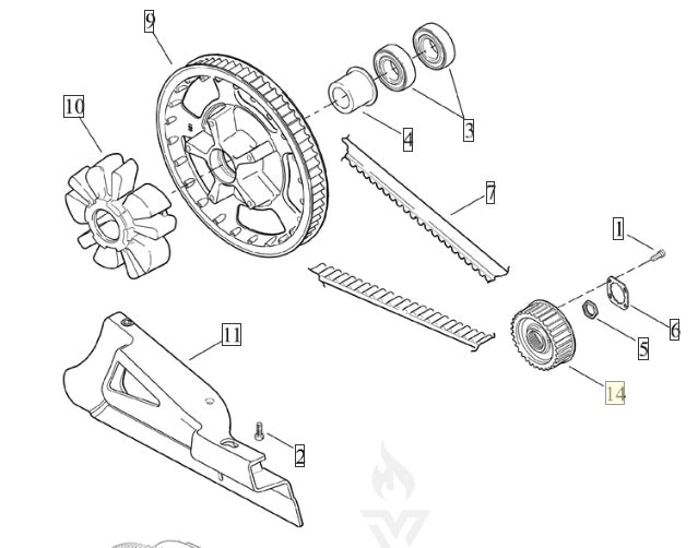 Harley-Davidson 35000152A Transmission Sprocket - 32 Teeth (M8 Models)